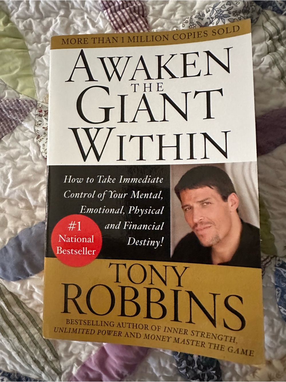 The Awakened Giant Within — Self-Improvement Book (White/Gold)